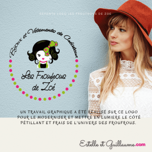 réalisation logo les froufrous de Zoé