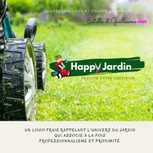 réalisation logo happy jardin