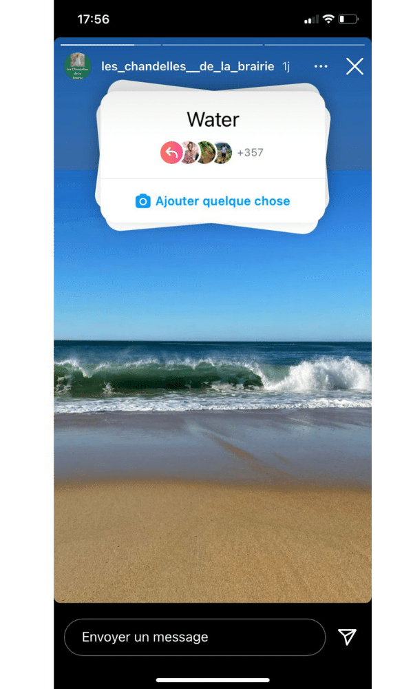 sticker instagram water