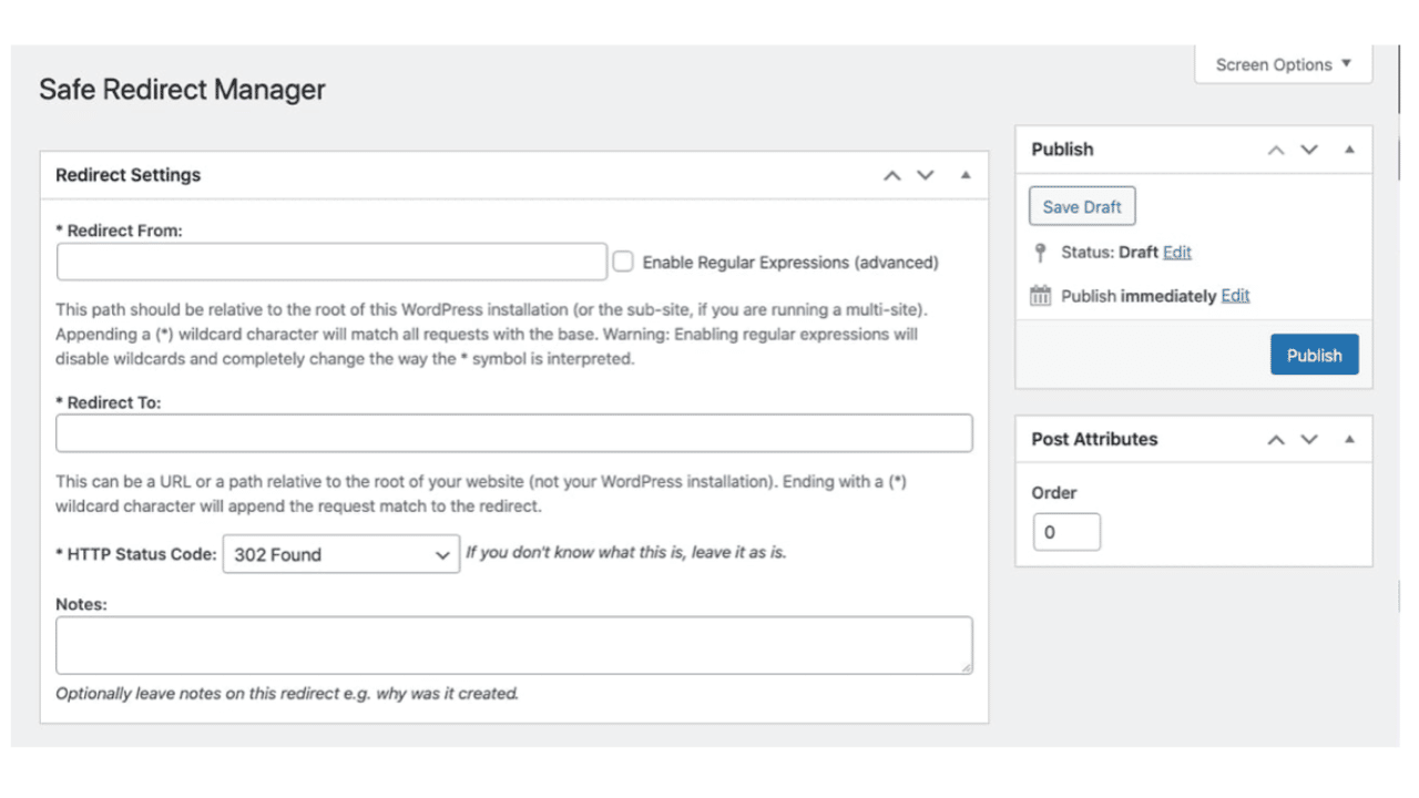 plugin redirection wordpress 6