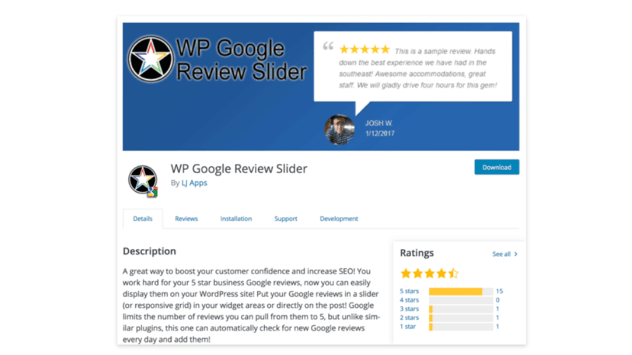 plugin avis google wordpress 4