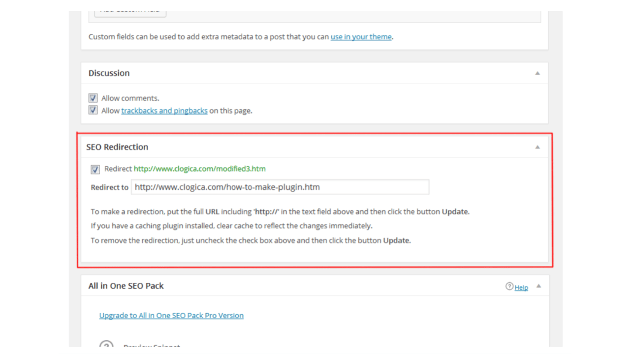 plugin redirection wordpress 4
