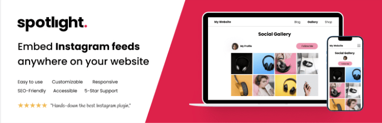 spotlight WordPress Instagram Feed