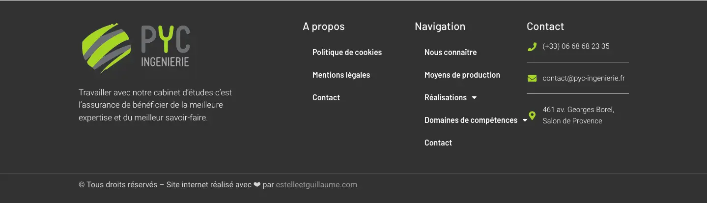 concepteur web - Pyc Ingénierie